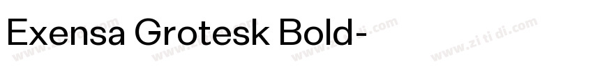 Exensa Grotesk Bold字体转换